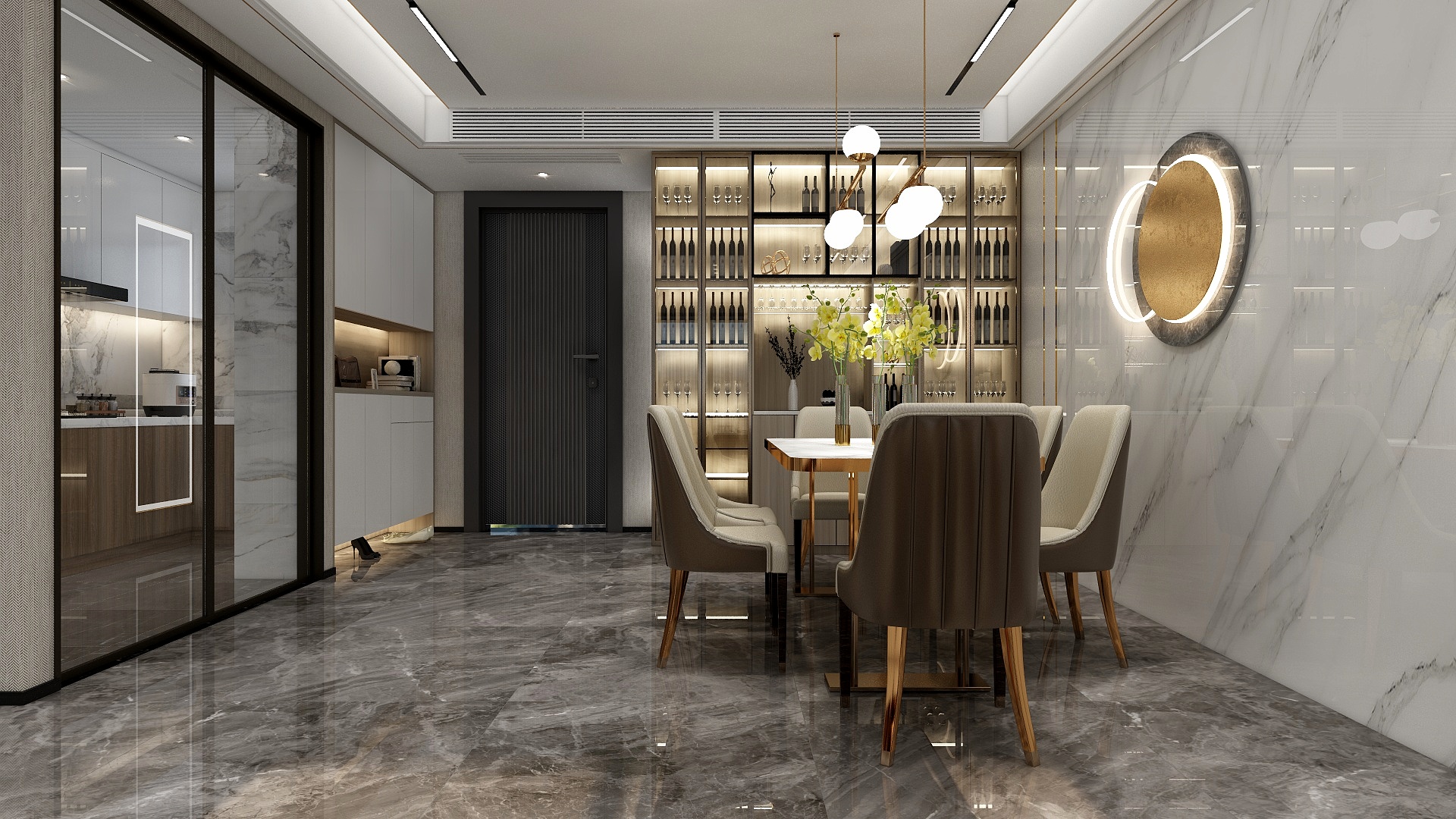 安邸家居设计工作室-《清欢》一89㎡现代轻奢两房装修效果图