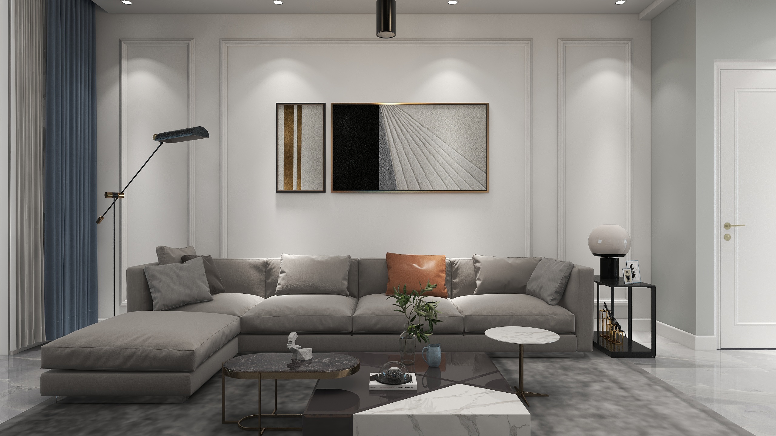 冠堂装饰顾轲设计-龙港140现代装修效果图