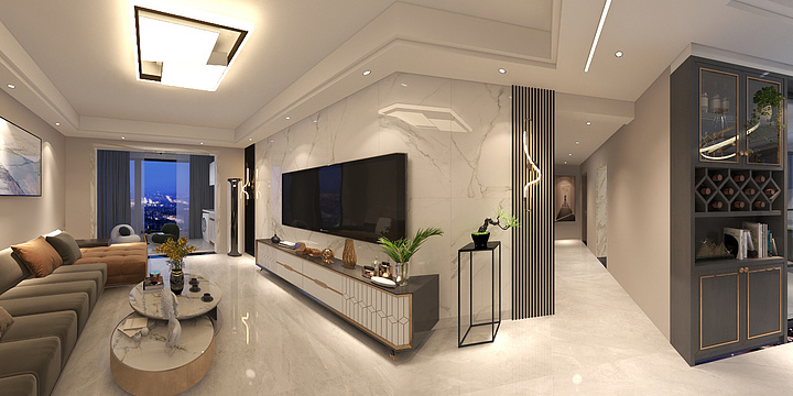 飞哥设计666-雨母12#1204阳总效果图-装修设计方案