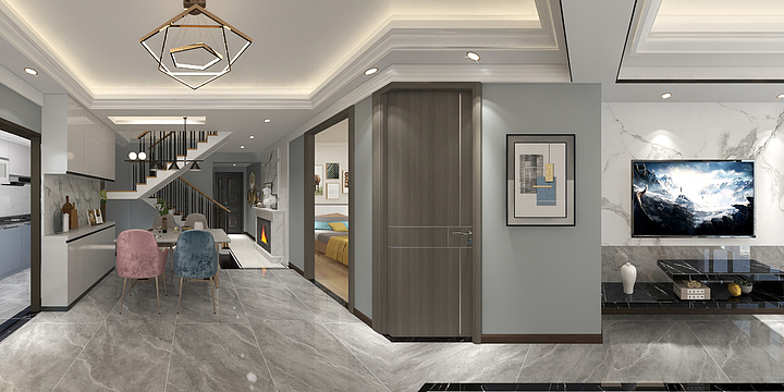 水墨风-都海龙湾-装修设计方案