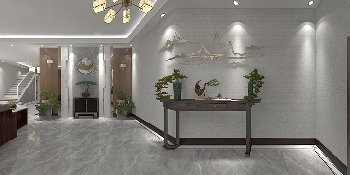 德麦全屋-震泽沈总别墅一楼-装修设计方案