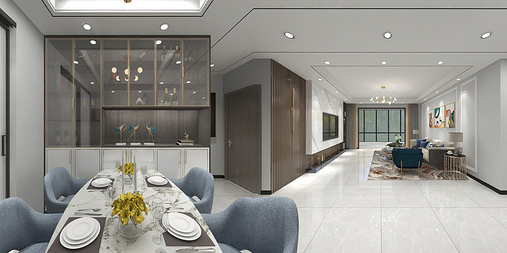 一凡设计-工作室-恒达阳光城51-1-4东-装修设计方案