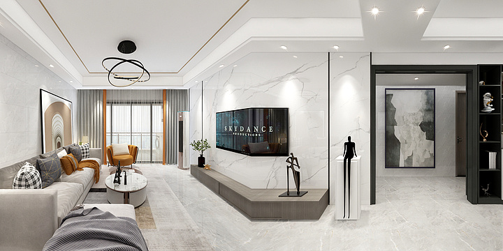 HM室内空间设计-新天华府 1-2302-装修设计方案