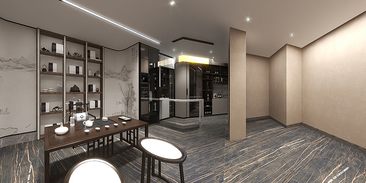 北湖美玉地下室酒窖-装修设计方案