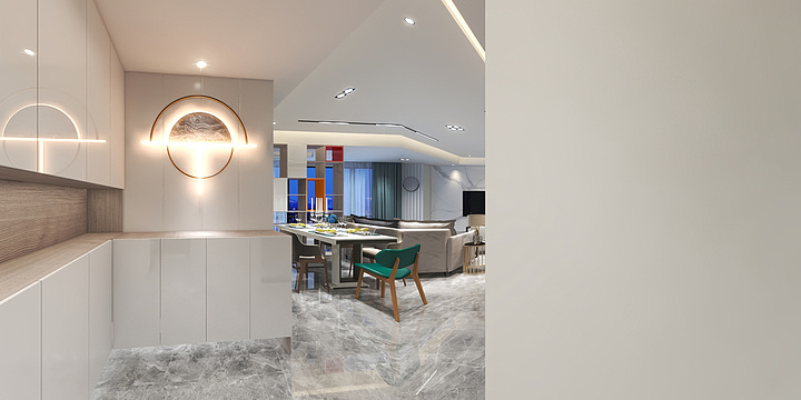 YANG丨Sir-横厅-无主灯-装修设计方案