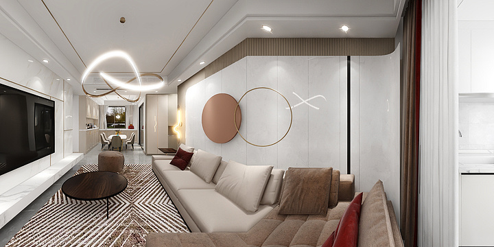 不是狸喵丶我是猫型机器人-东方文荟苑赵总-装修设计方案