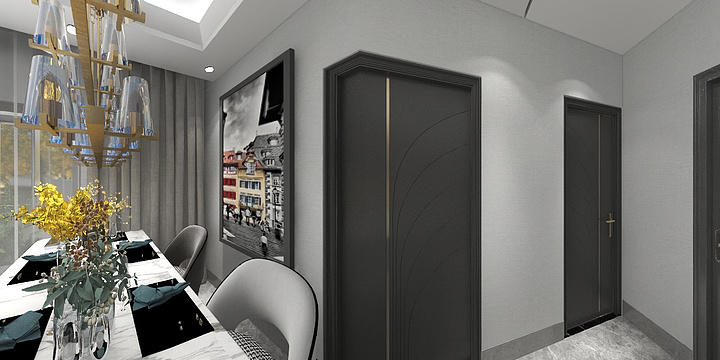 设计大咖丶-瑞和园89.50㎡B户型3室2厅1卫002-装修设计方案