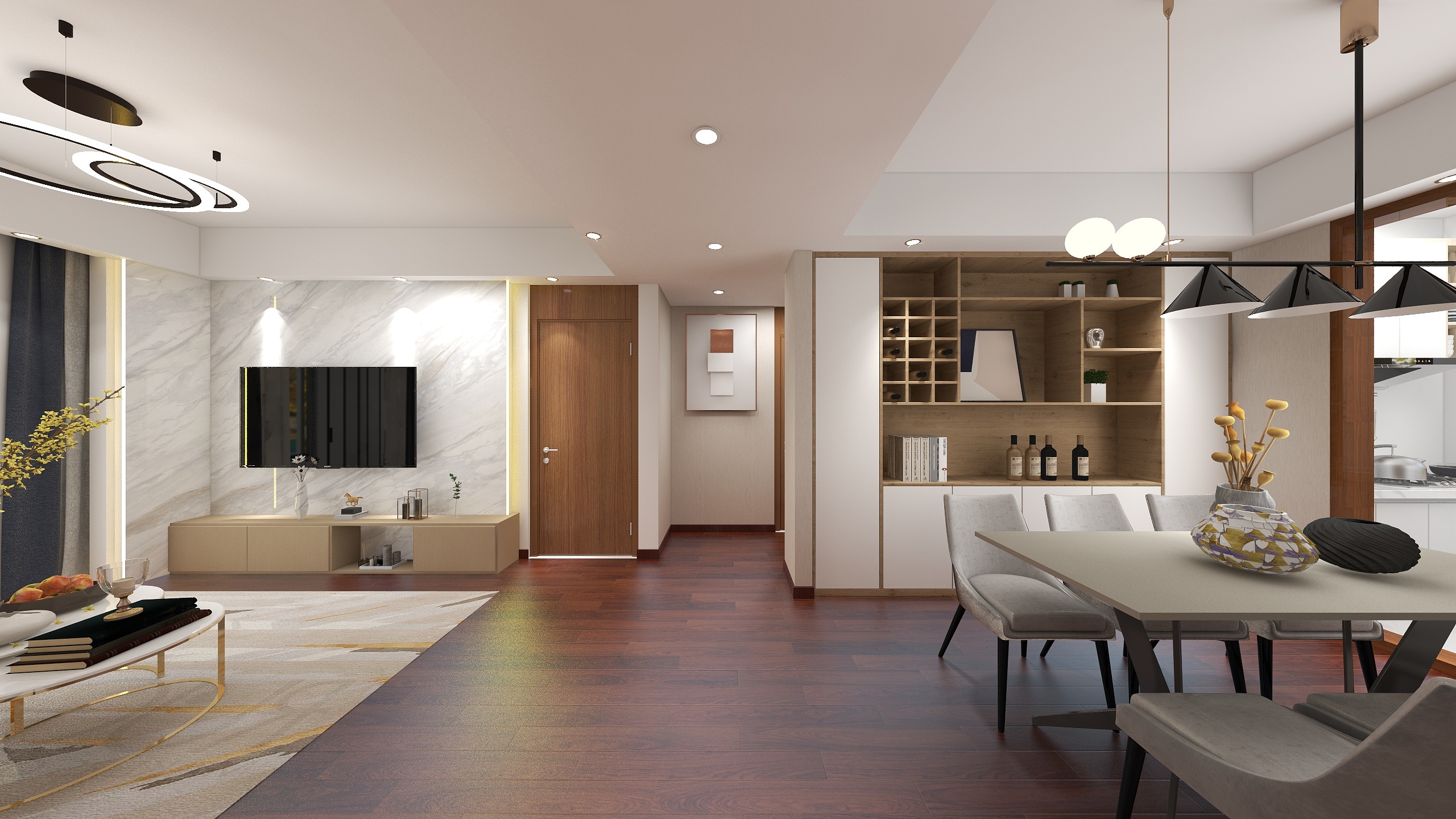 晚点见-君荟客餐厅装修效果图