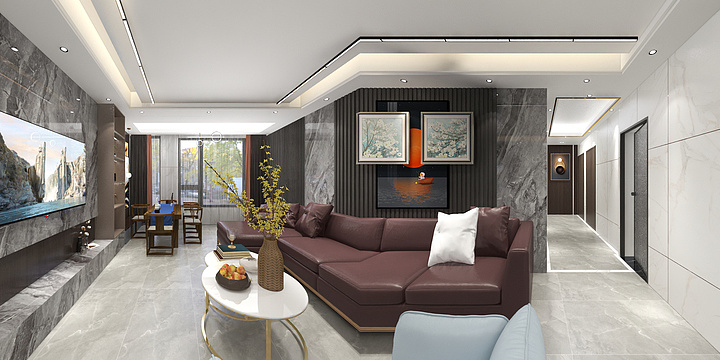 现代简约风轻奢-时代城-装修设计方案