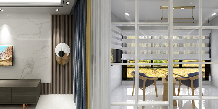 设计元素HUWEI-碧水豪苑-装修设计方案