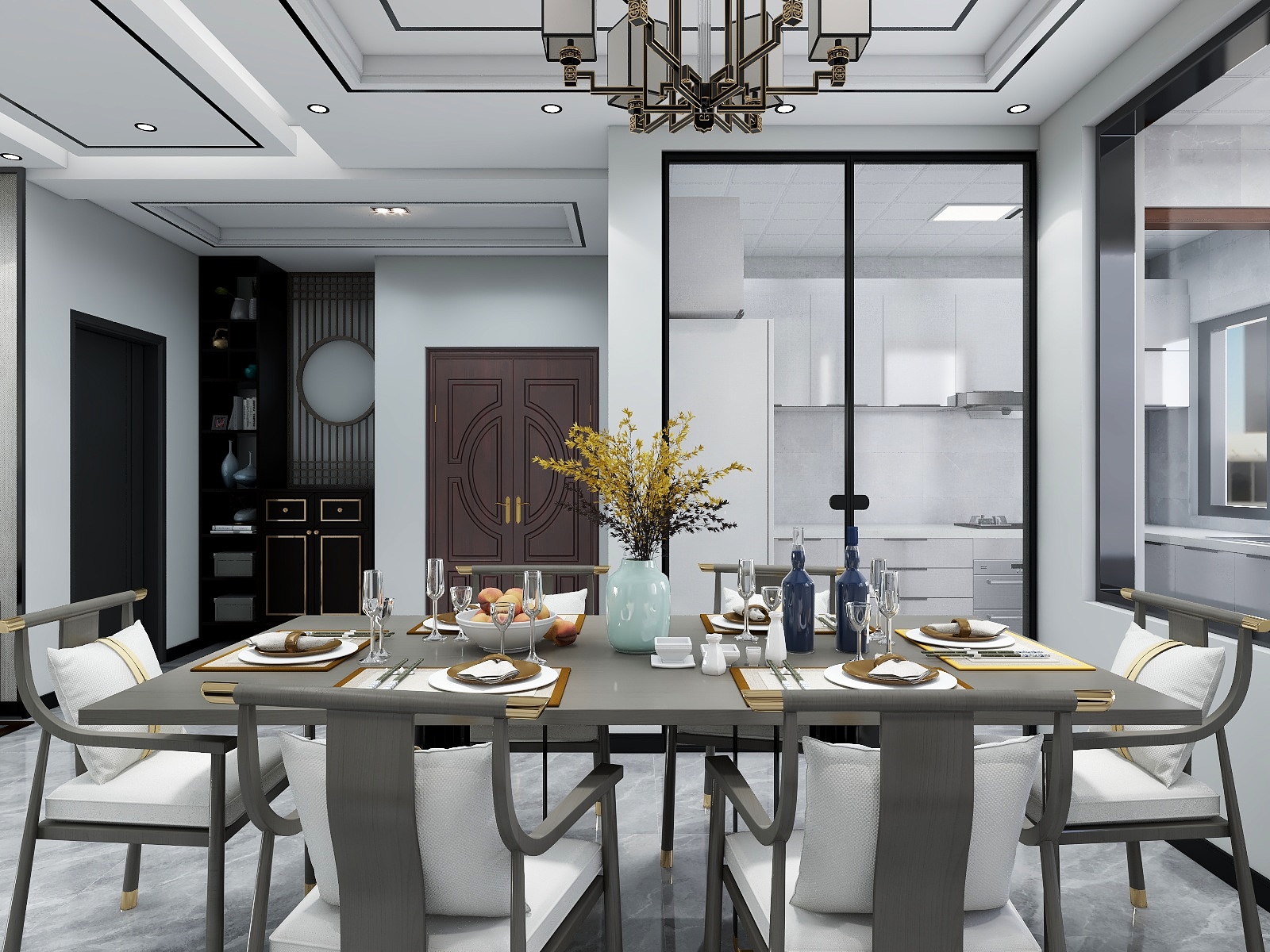 张建华-洋房《琅琊上郡》新中式-装修设计方案