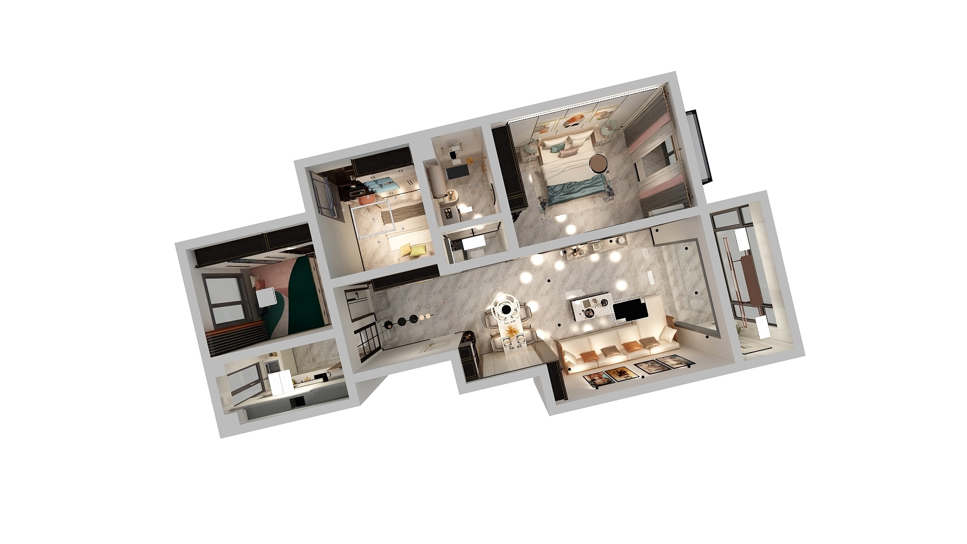 杨文广同学-广益华府B区B5二单元501-装修设计方案