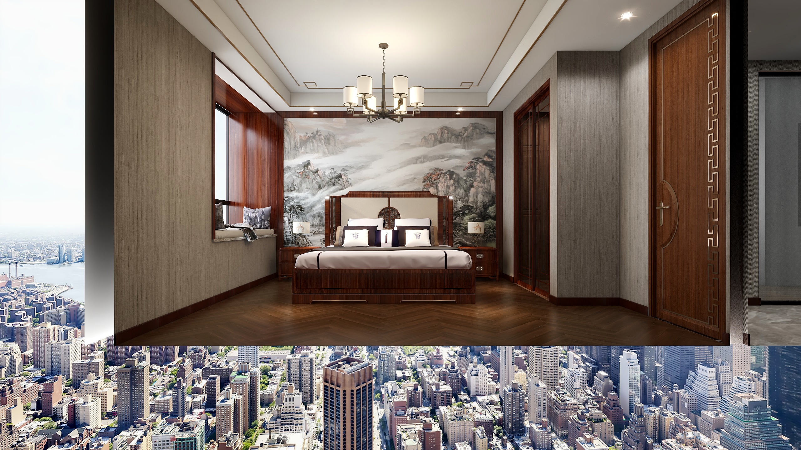 桐乡亚加装饰灬-邱先生御香山中式风格2-装修设计方案