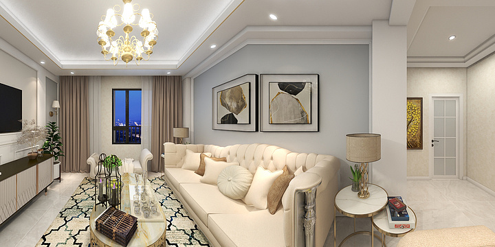 龙怡装饰设计-泰生小镇B2-98平-高-装修设计方案