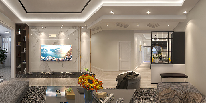 意念设计JG-响水逸居设计全景效果图-装修设计方案
