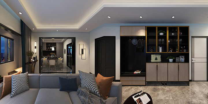 爱琴海东-瑞和园89.50㎡B户型3室2厅1卫-装修设计方案