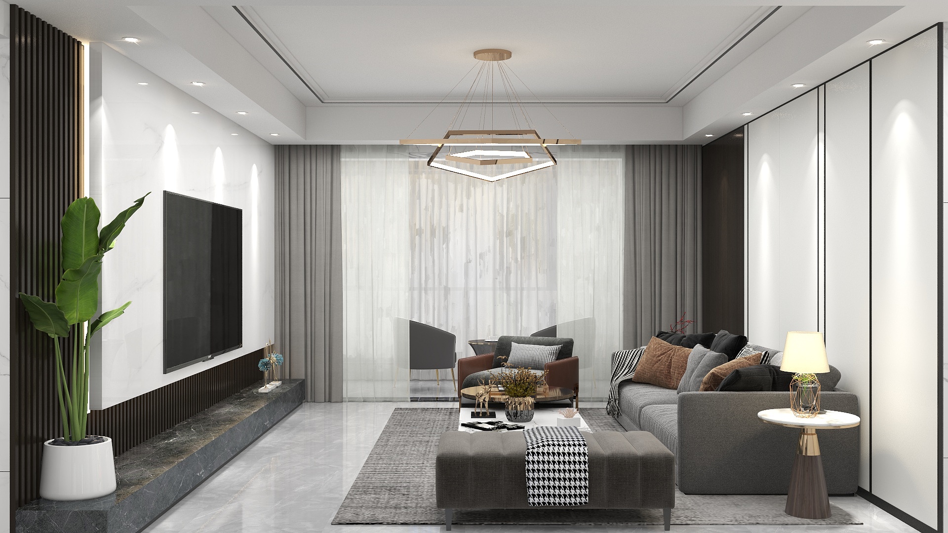 一品设计YP-东方美地装修效果图