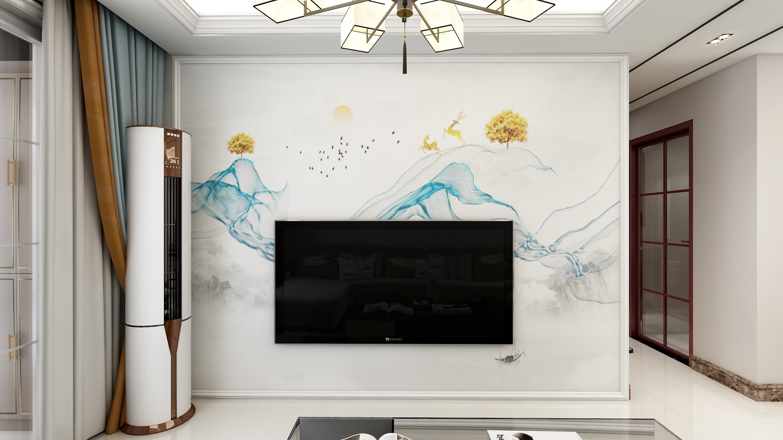 光山县彦彤装饰-现代简约风格-鸿通翡翠滨江-装修设计方案