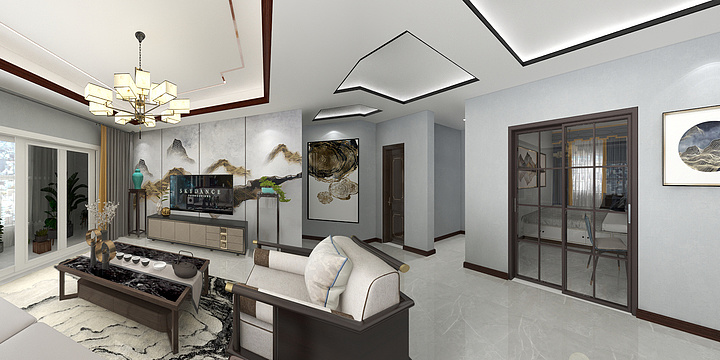 史设计13754876647-景粼天著133现代简约-装修设计方案