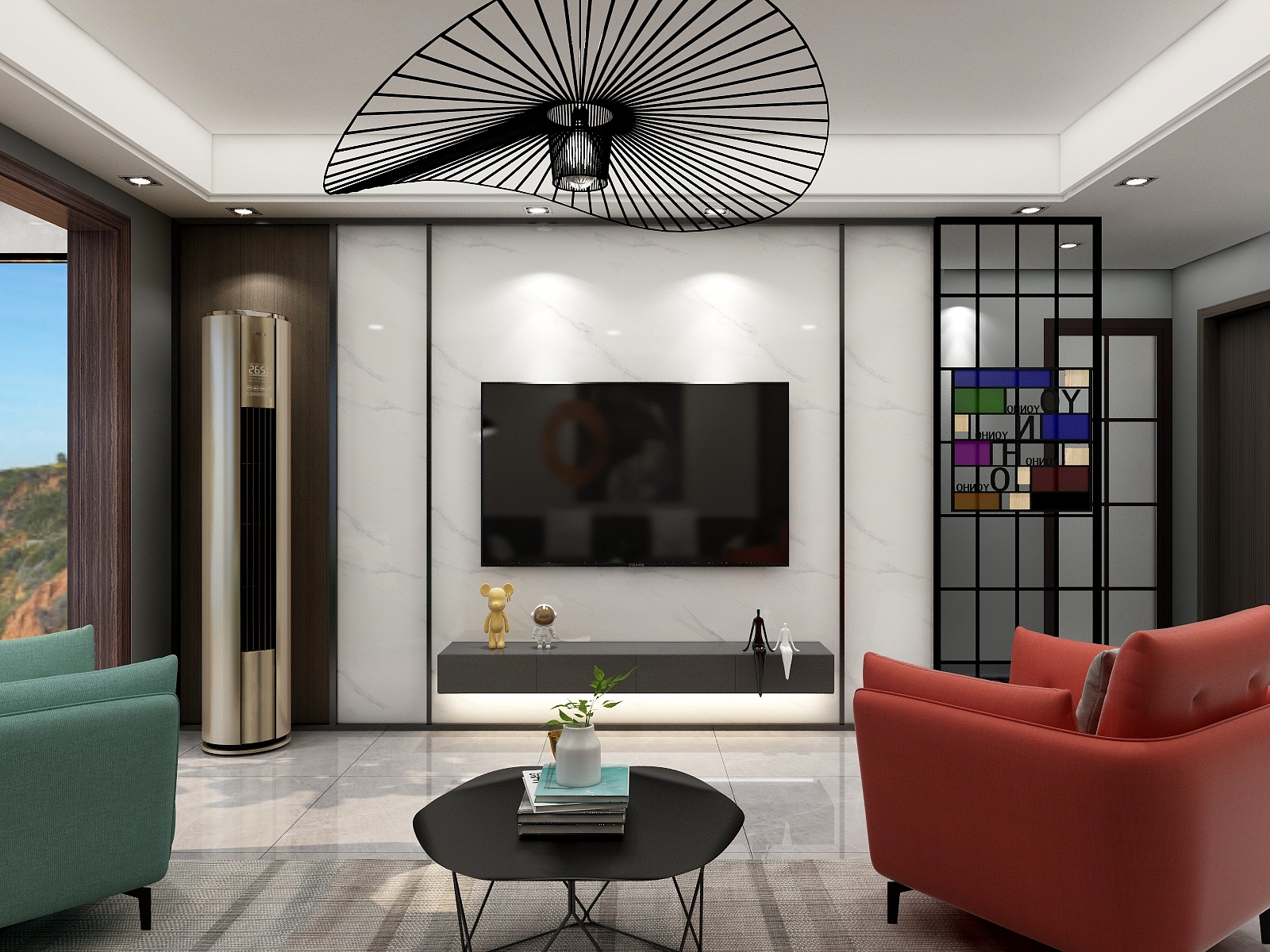 木尚OEA全屋定制-九个半岛106²后现代工业风-装修设计方案