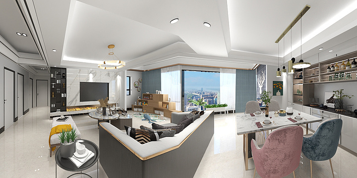 侯枭-中建天府公馆-现代风格-装修设计方案