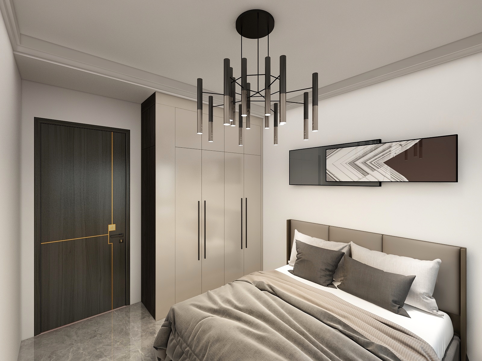 空间定制Mr宋-店面卡地亚-康桥K17-2-1201主卧衣柜-装修设计方案