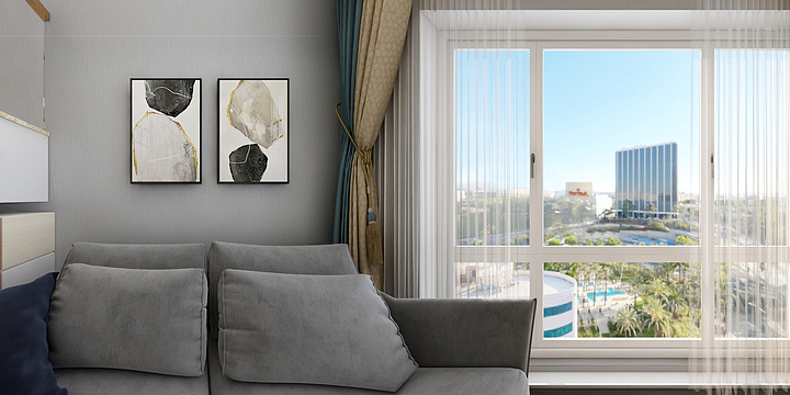 设计师丨李玉磊-业达公寓-装修设计方案