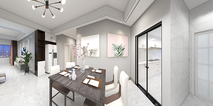 奋斗的设计狮-卢卡庄园现代简约2-装修设计方案