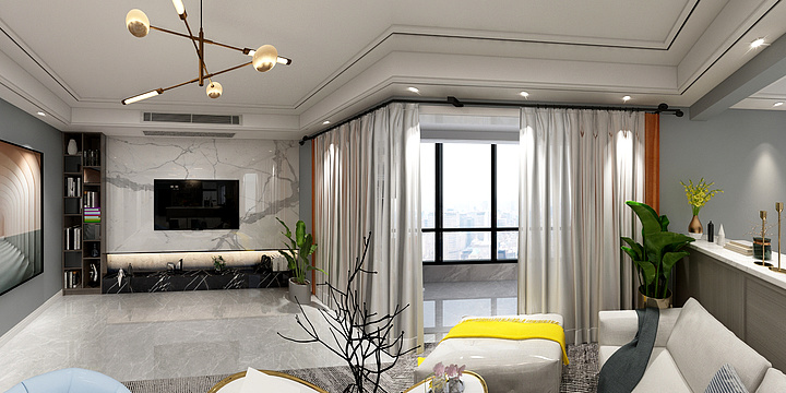 一休丨-现代简约|香城苑F座七单元1004-装修设计方案