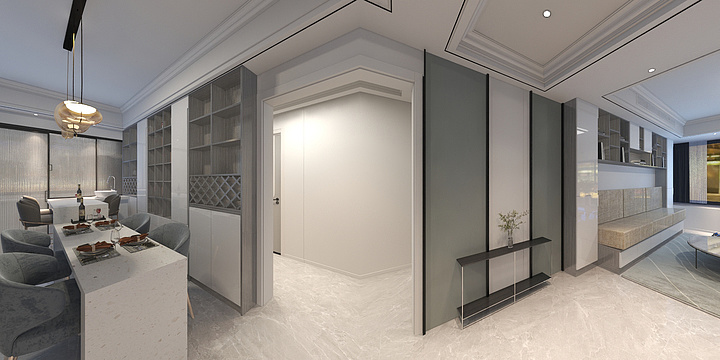 引胜三慧建筑装饰-万达华府12-601-装修设计方案