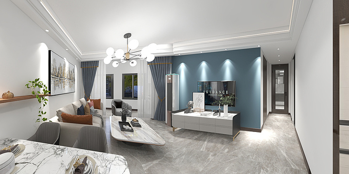 贰拾叁度装饰-蓝光小区-装修设计方案