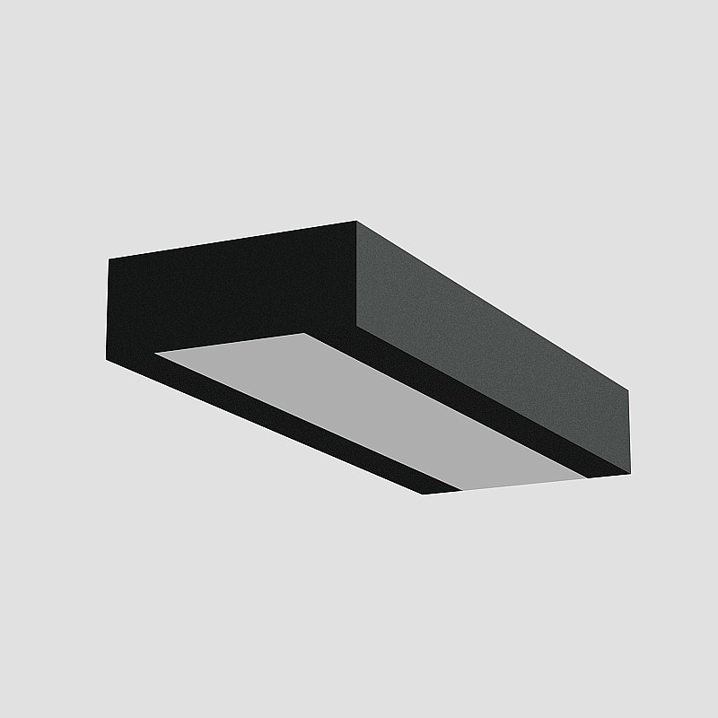 酷家乐大板装饰梁（试用）-灯条-黑3D模型