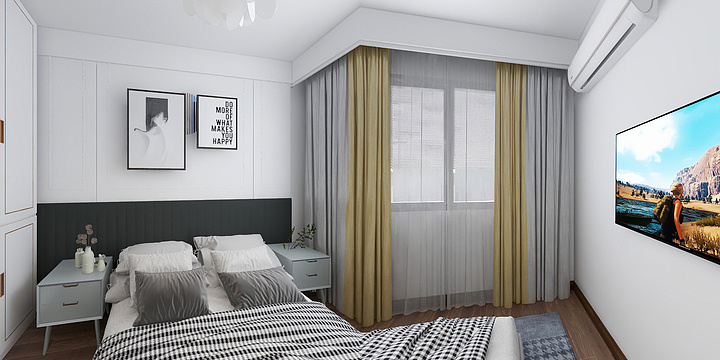 怡家家居-万科蓝山136-302-装修设计方案