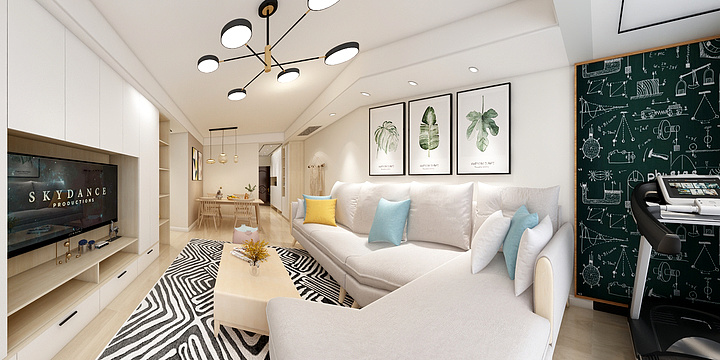 杨晓丽0557-利州公馆91-北欧-装修设计方案