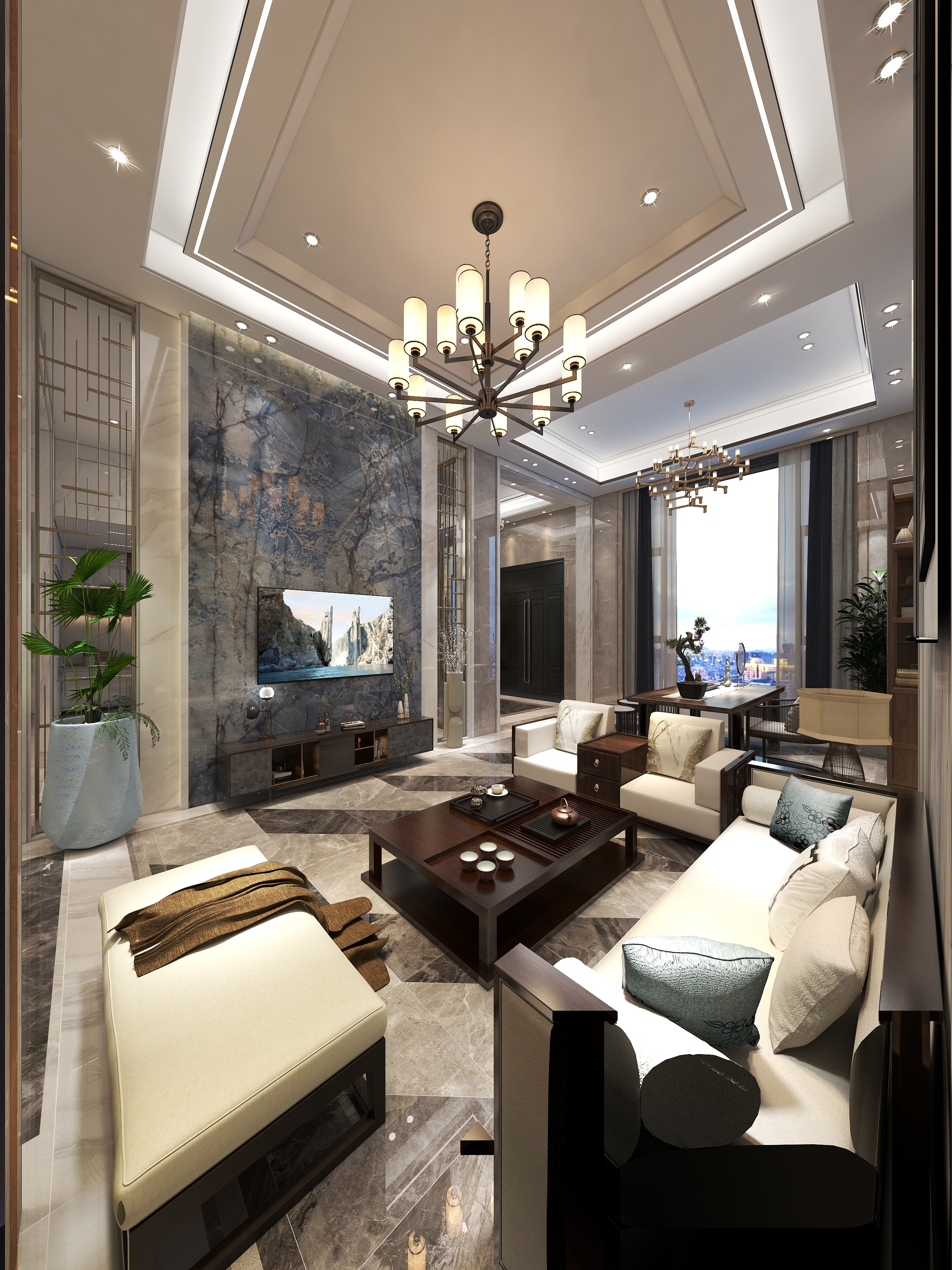 董工室内设计工作室-修水财富一品别墅-装修设计方案