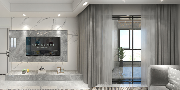 潮品装饰-蒲荷花苑A2-89平-现代简约-装修设计方案