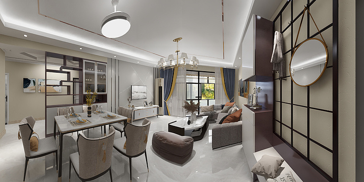 竹木纤维设计小曾-安吉万达华府10-501-装修设计方案