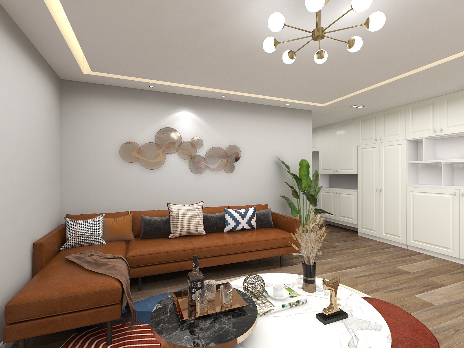 丨YU设计-主卧客厅-装修设计方案