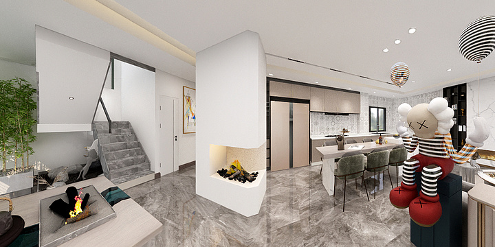 幻切-软装资深考核loft户型-装修设计方案