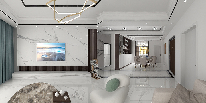 简美家装设计-简美小区-装修设计方案