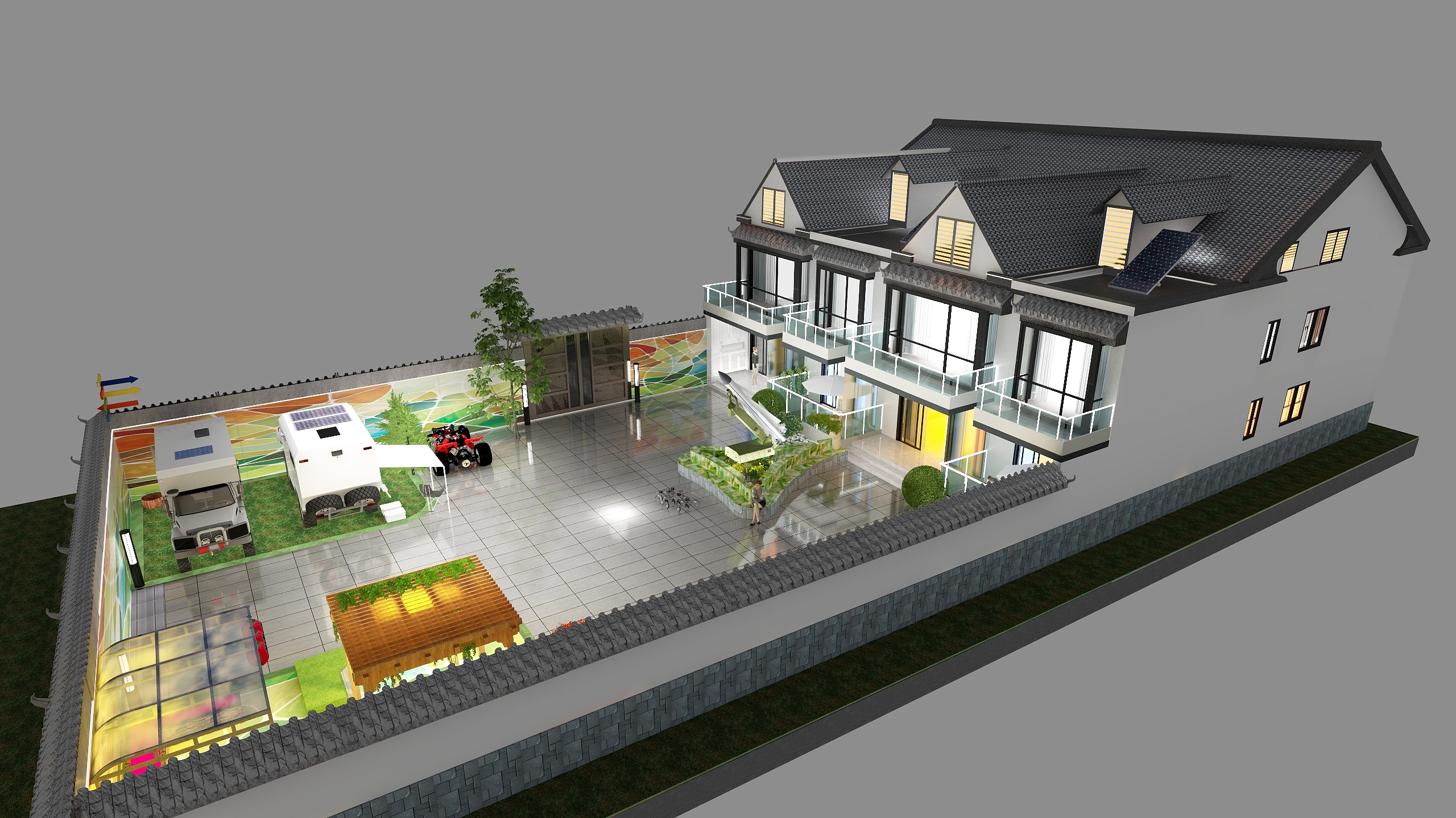 刘立先-延庆民宿-别墅庭院景观定案设计主笔刘立先-装修设计方案