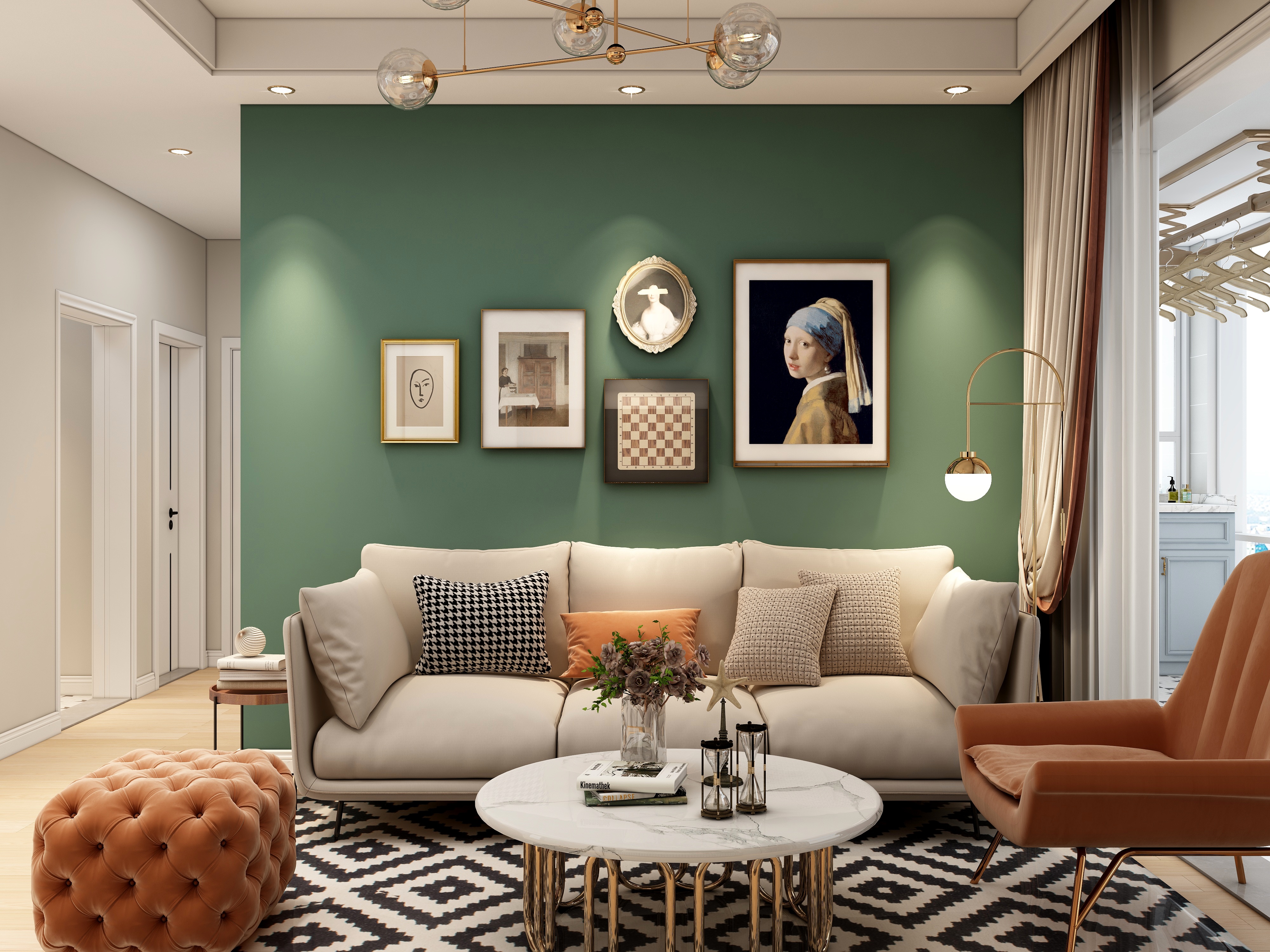 刘春伟-复古北欧三居设计-装修设计方案