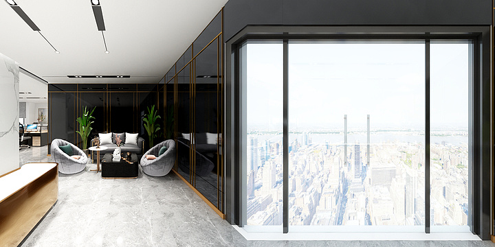 张翊翊-办公室设计-装修设计方案