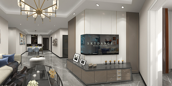 潜意识叮叮-满江华府C2\\\\\'户型建筑128.28㎡-装修设计方案