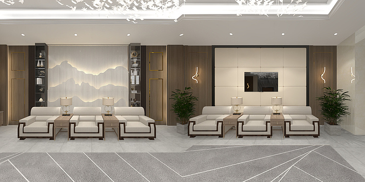 设计师秦思玮-接待室-装修设计方案