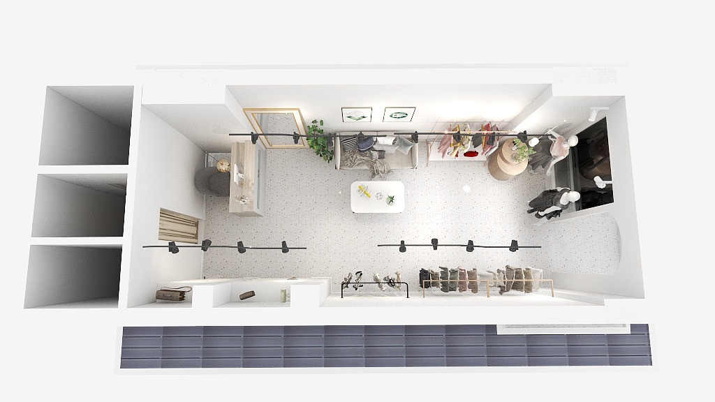 设计师熊熊-八一馆服装店-装修设计方案