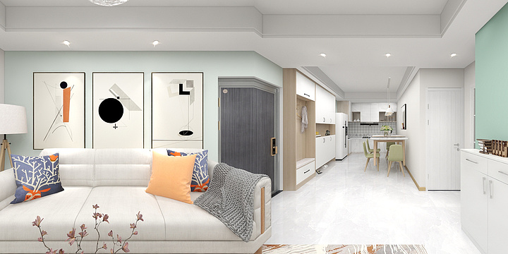 胡媛媛-三里家园二区-北欧-装修设计方案