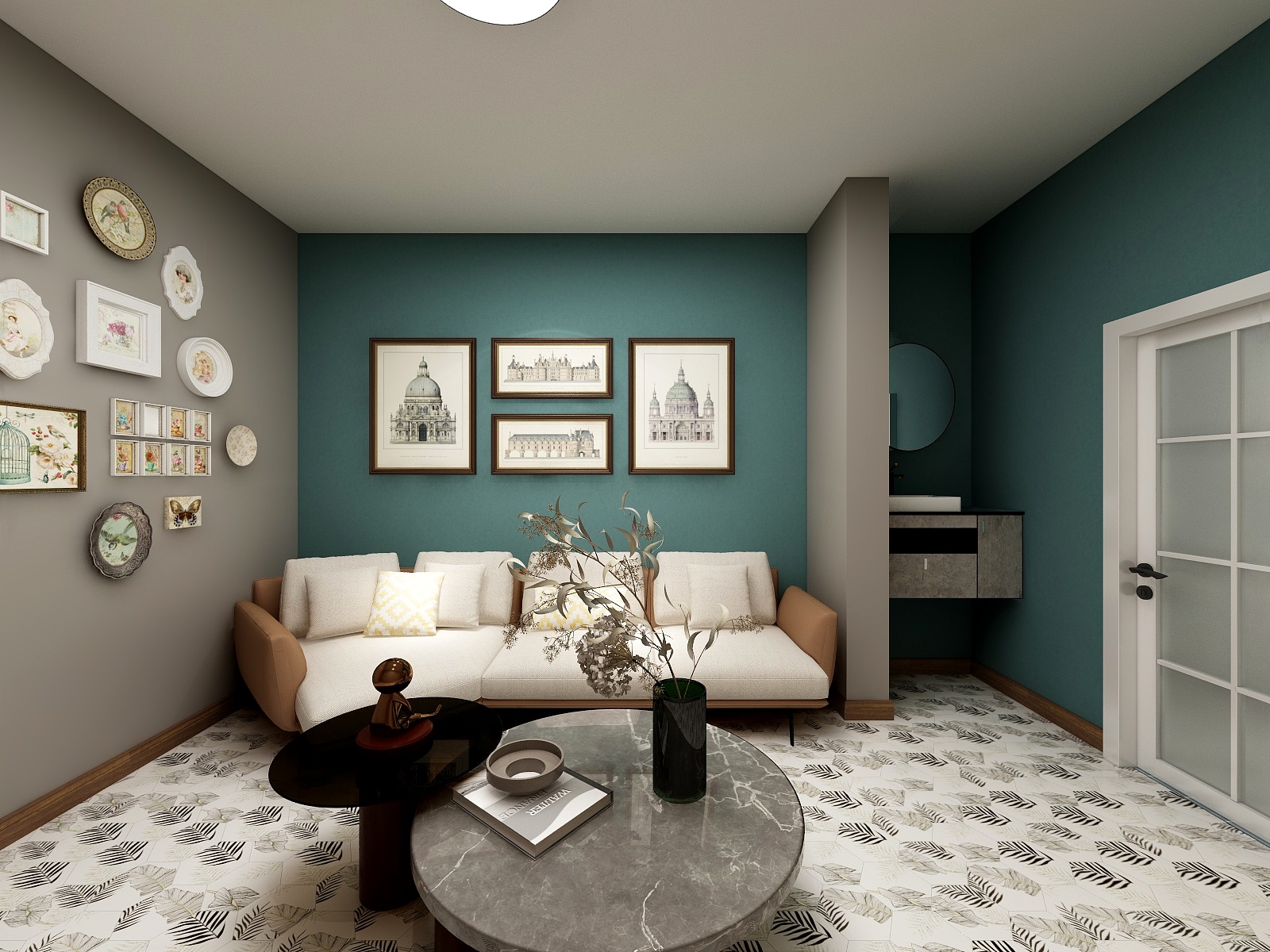 跑跑不要跑-风尚80公寓43m²-装修设计方案