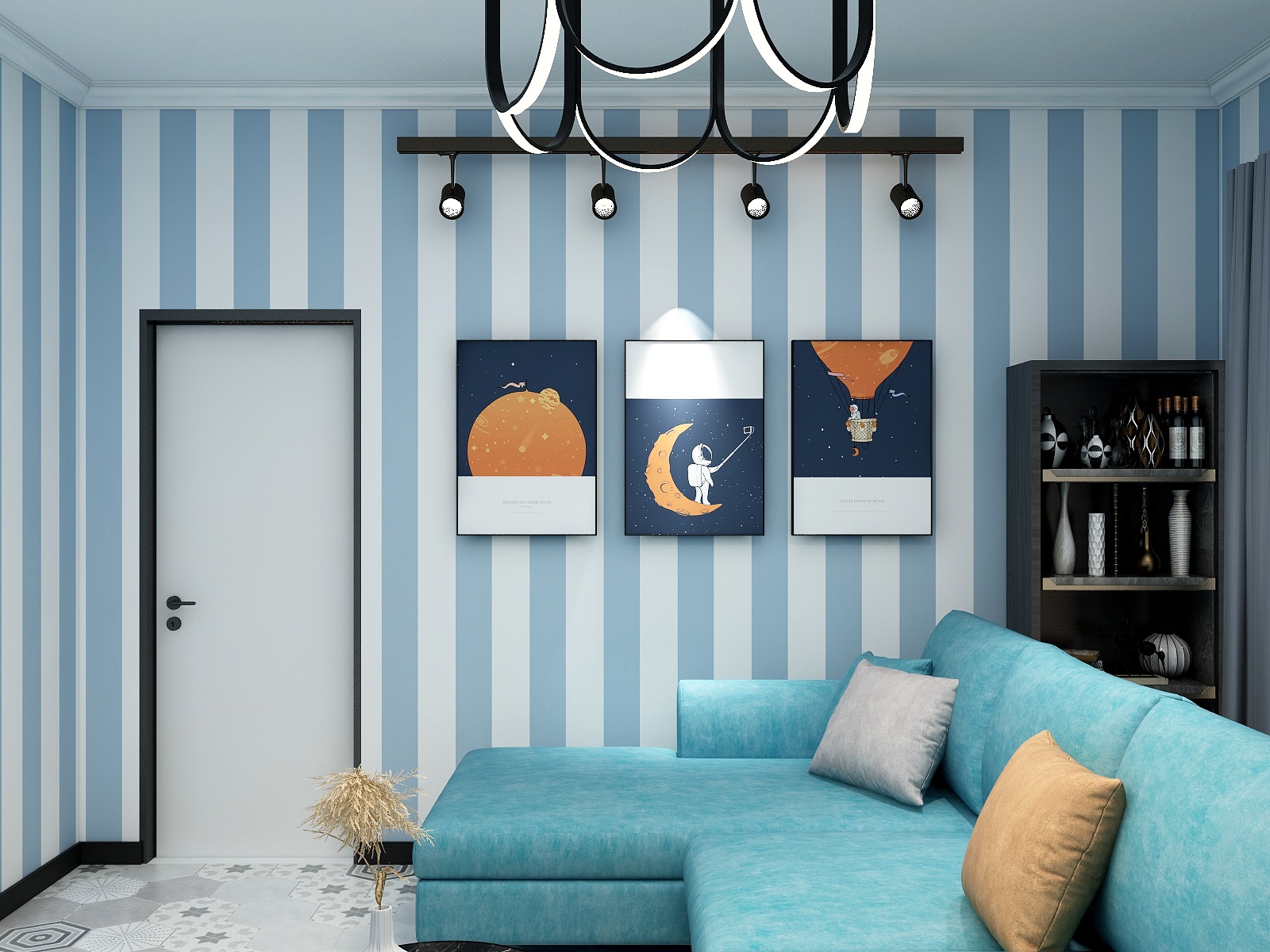 跑跑不要跑-奥园51平一室一厅公寓-装修设计方案