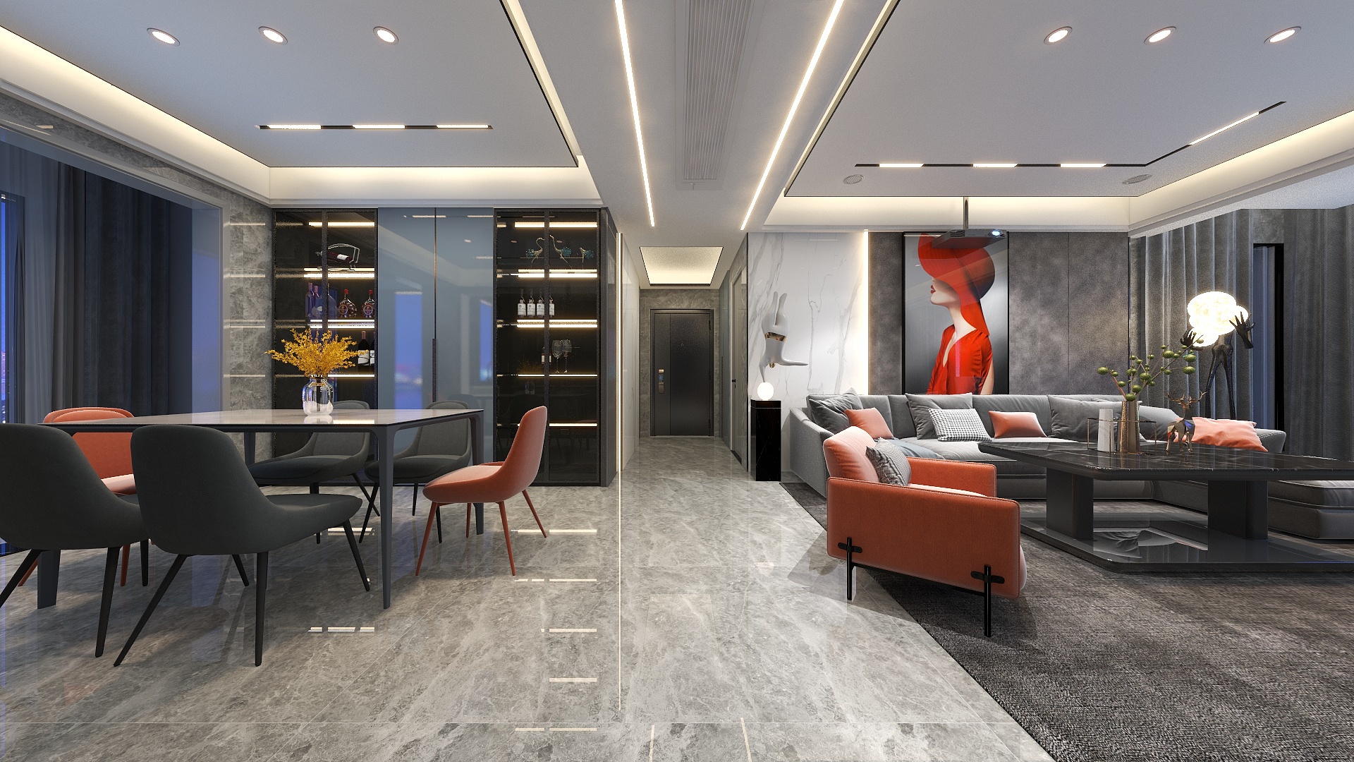 文涛设计18166259572-清华园8-2601方案二-装修设计方案